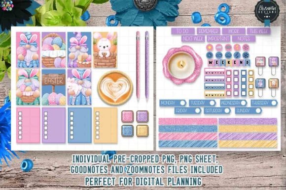 Download Hoppy Easter Gnomes Digital Stickers - Gnome Collection