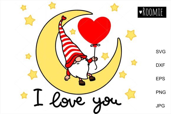 Download I Love You Svg Valentine Gnome, Heart - Gnome Collection
