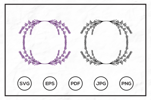 Download Lavender Flower Frame Illustration - Flower frame illustration Collection